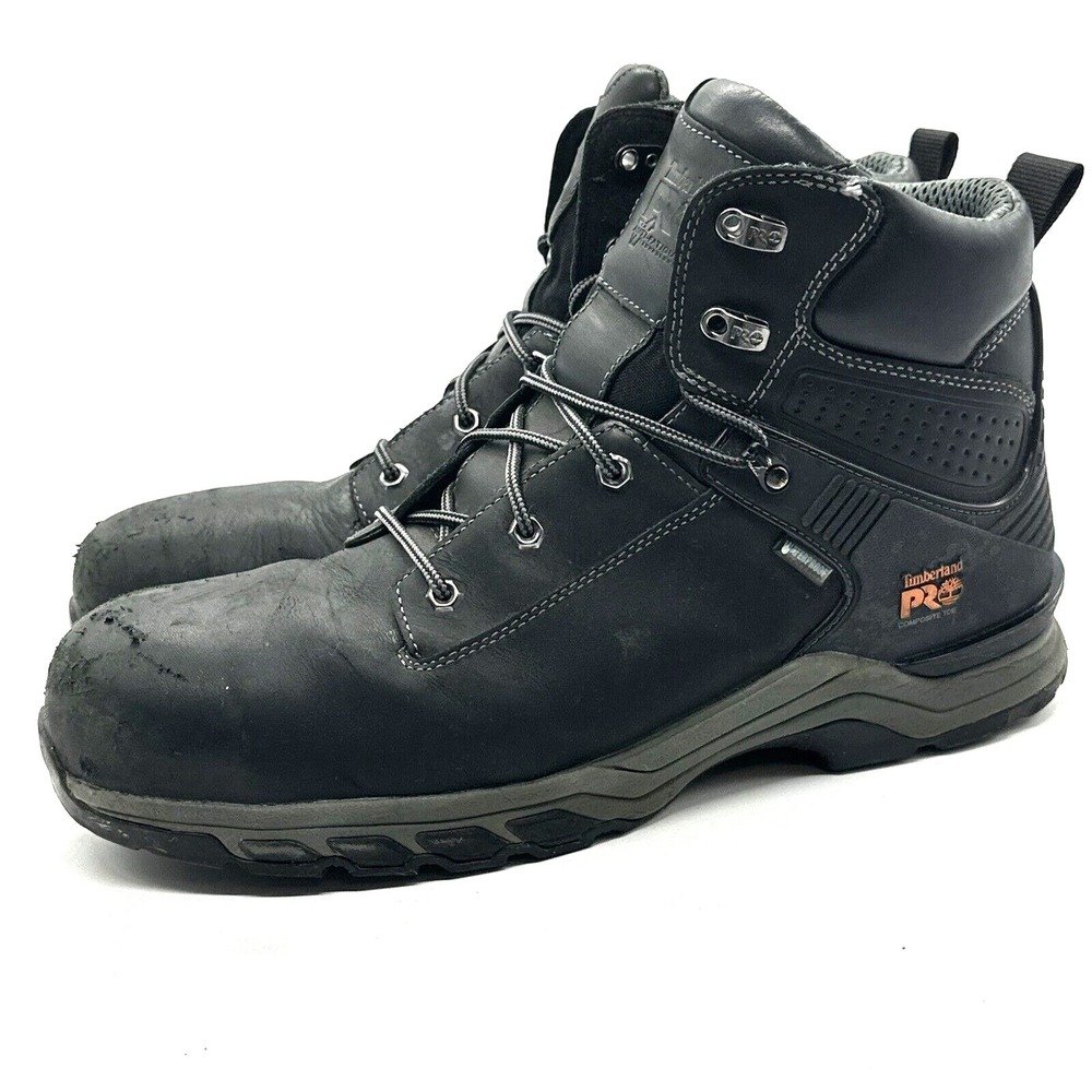Timberland Pro Men's Hypercharge 6" Comp Toe Waterproof Boot Black - Size 13M - Picture 3 of 11